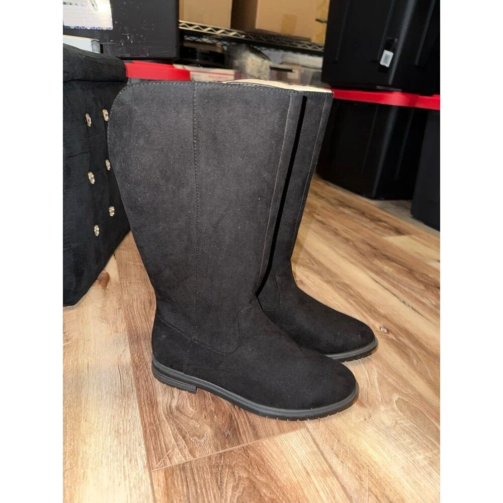 Kids' Meranda Tall Boots - Cat & Jack Black 4 | NWT